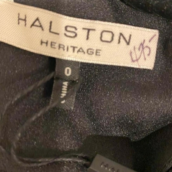 Halston Heritage Fringed Crepe Mini Dress - Picture 11 of 11